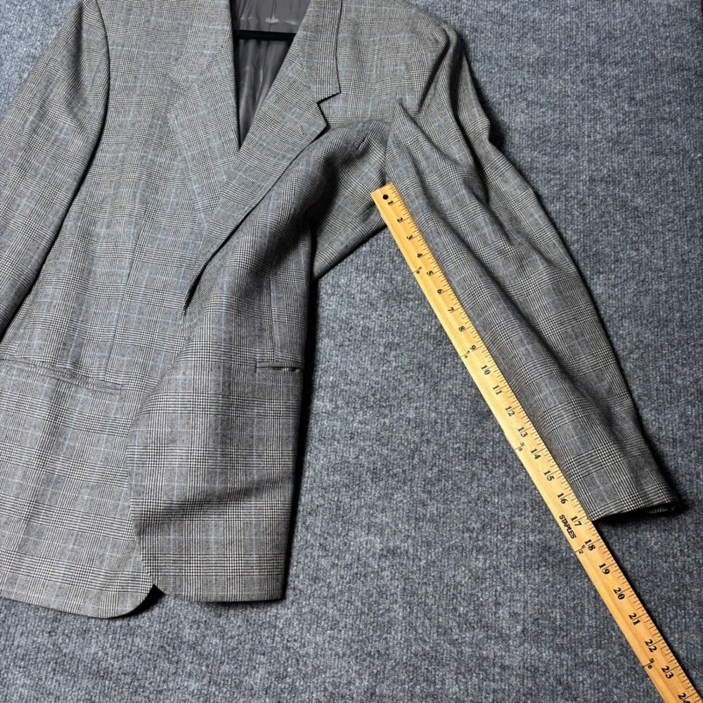Billfox Rare Fibres London Men's Glen Plaid Suit 38R 36x30‎ Prince of Wales